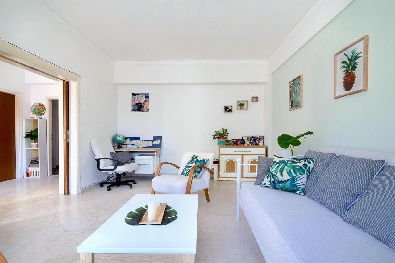 100m² 2 slaapkamer, 1 privé badkamer Appartement in Heraklion Buitenkant foto